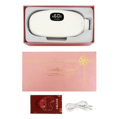 ‌Deep Heating & Vibration Massage Belt - Relieve Period Cramps & Back Pain, Portable Waist Support