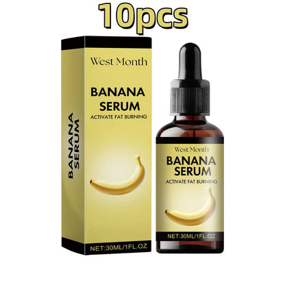 West & Month 30ml Banana Fat Burning Body Essential Oil Prevent Sagging Skin Massage Waist Belly Weight Lose Firming Essential Oil