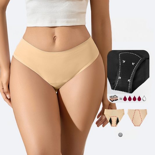 Four-layer high absorption leak-proof menstrual period underwear for women plus size 3pcs