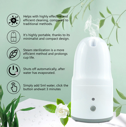 Portable Menstrual Cup Cleaner Quick Clean in 3 Minutes