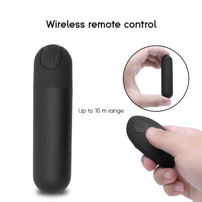 Masajeador portátil inalámbrico con control remoto.