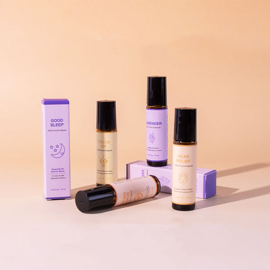 10ml *6 Massage Oils Roller Set, Natural Pre-diluted Essential Oils Roll