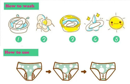 Bamboo Charcoal Menstrual Postpartum Reusable Panty Liner Daily Pads Period Relief Women Care Reusable Sanitary Cloth Pads