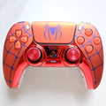 Sony original PS5 game controller modified and upgraded with Hall TMR joysticks: Flame Spider edition.