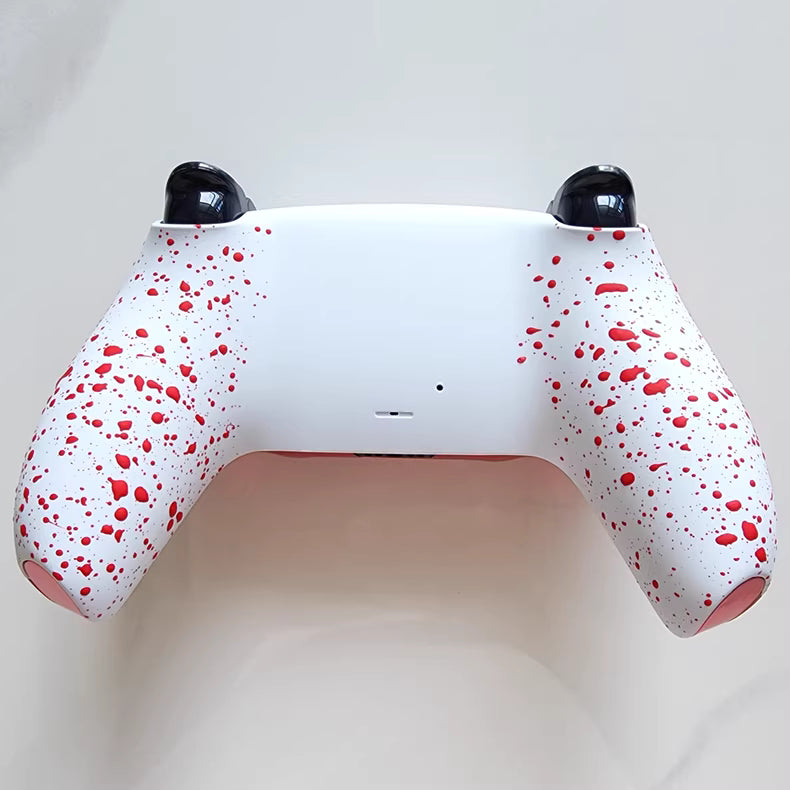 Sony original PS5 game controller modified and upgraded with Hall TMR joysticks: Flame Spider edition.