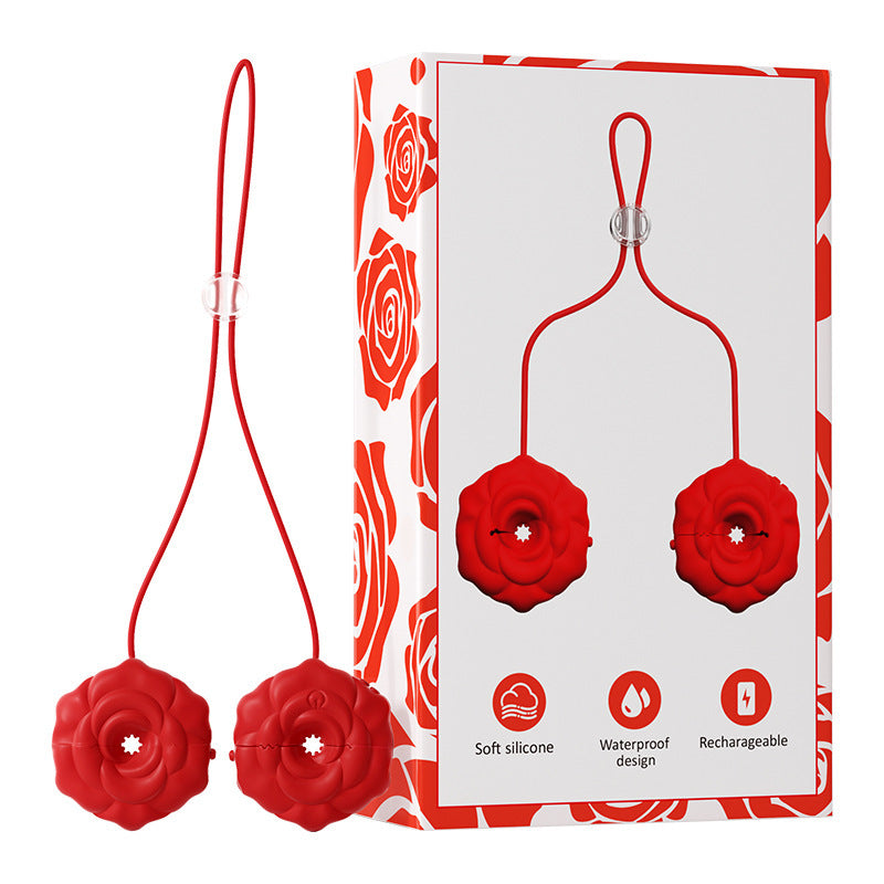Smart Rose Silicone Massage Clip – Adjustable Vibration, Portable & Comfortable
