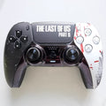 Sony original PS5 game controller modified and upgraded with Hall TMR joysticks: The Last of Us edition