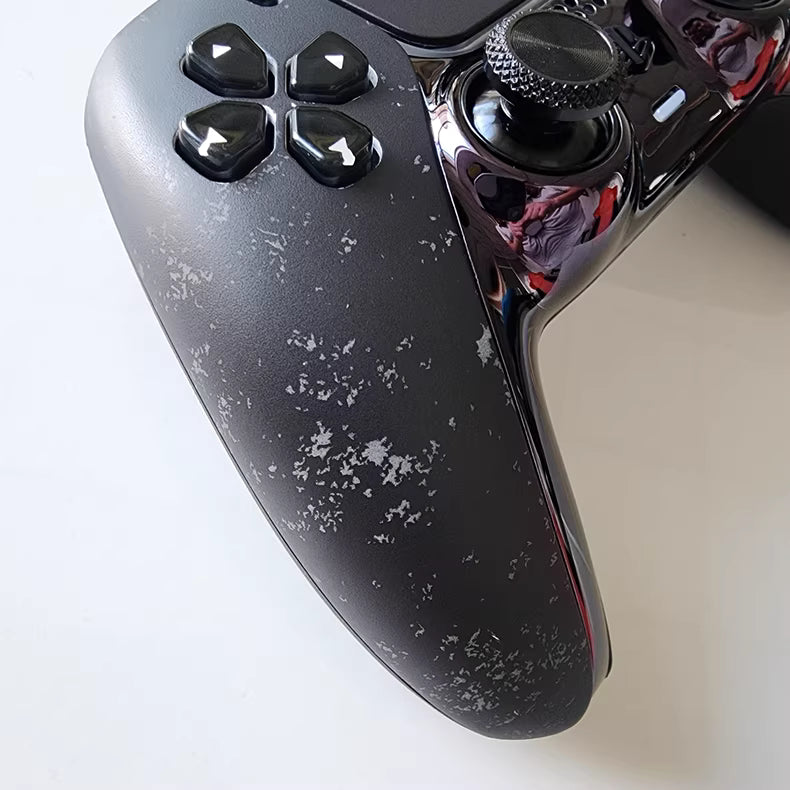 Sony original PS5 game controller modified and upgraded with Hall TMR joysticks: The Last of Us edition