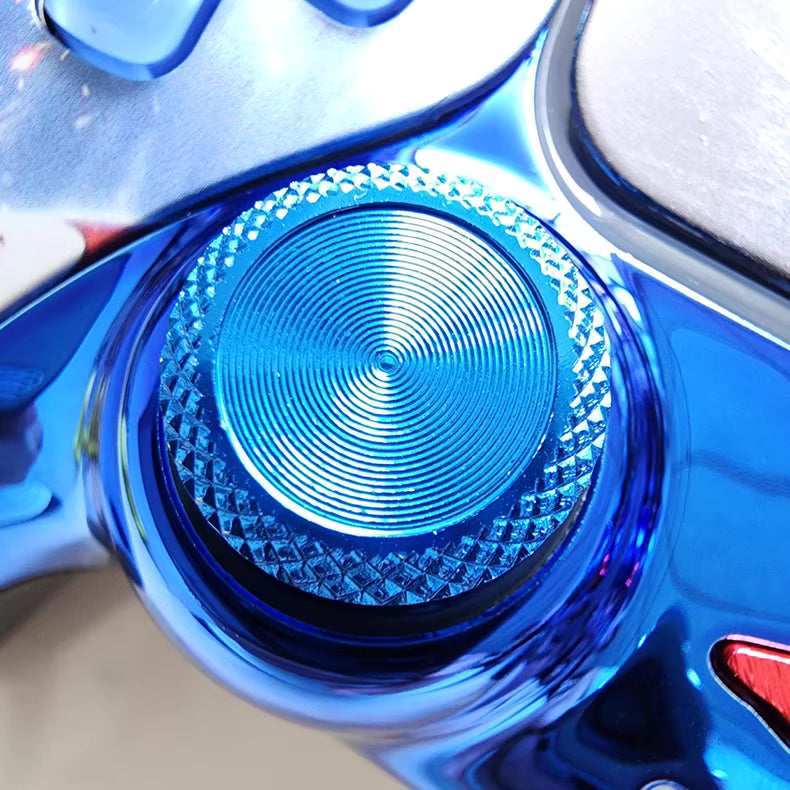 Sony original PS5 game controller upgraded with Hall effect TMR joysticks: Captain America's Aegis