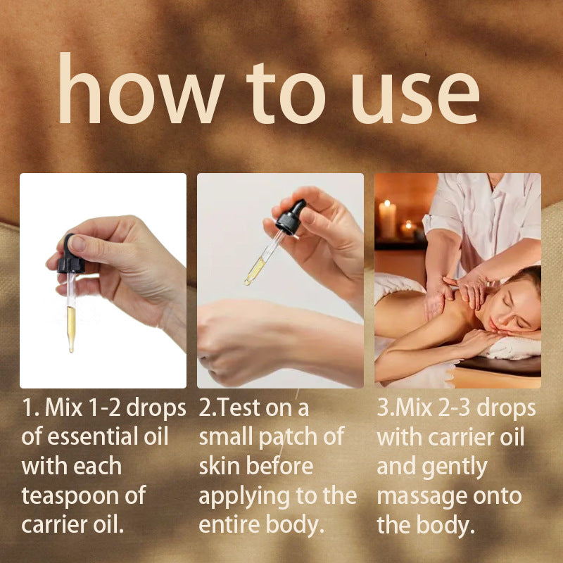 30ml *2 Aceite Esencial de Mastic con Rosa Hidratante y para Masaje de la Piel