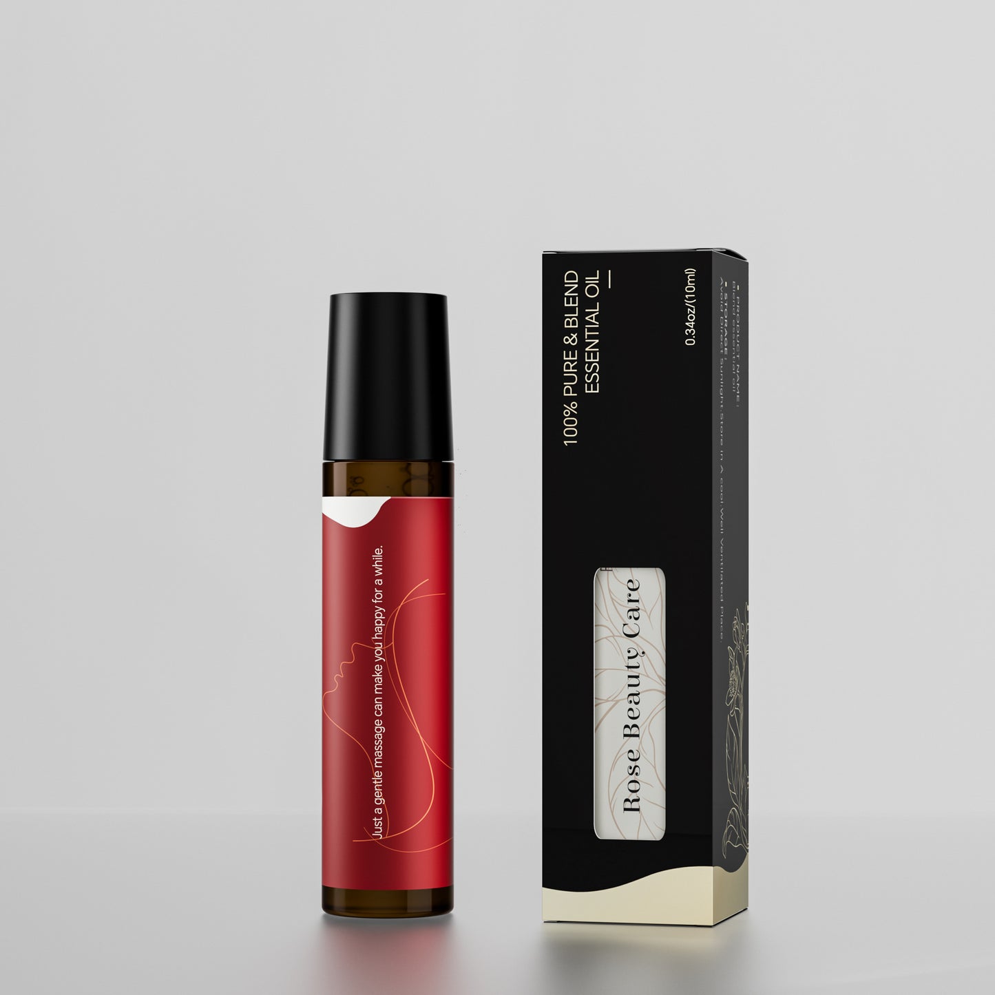 Roll-on de Aceite Esencial para Aliviar el Estrés 10ml – Aceite de Masaje Natural a Base de Plantas