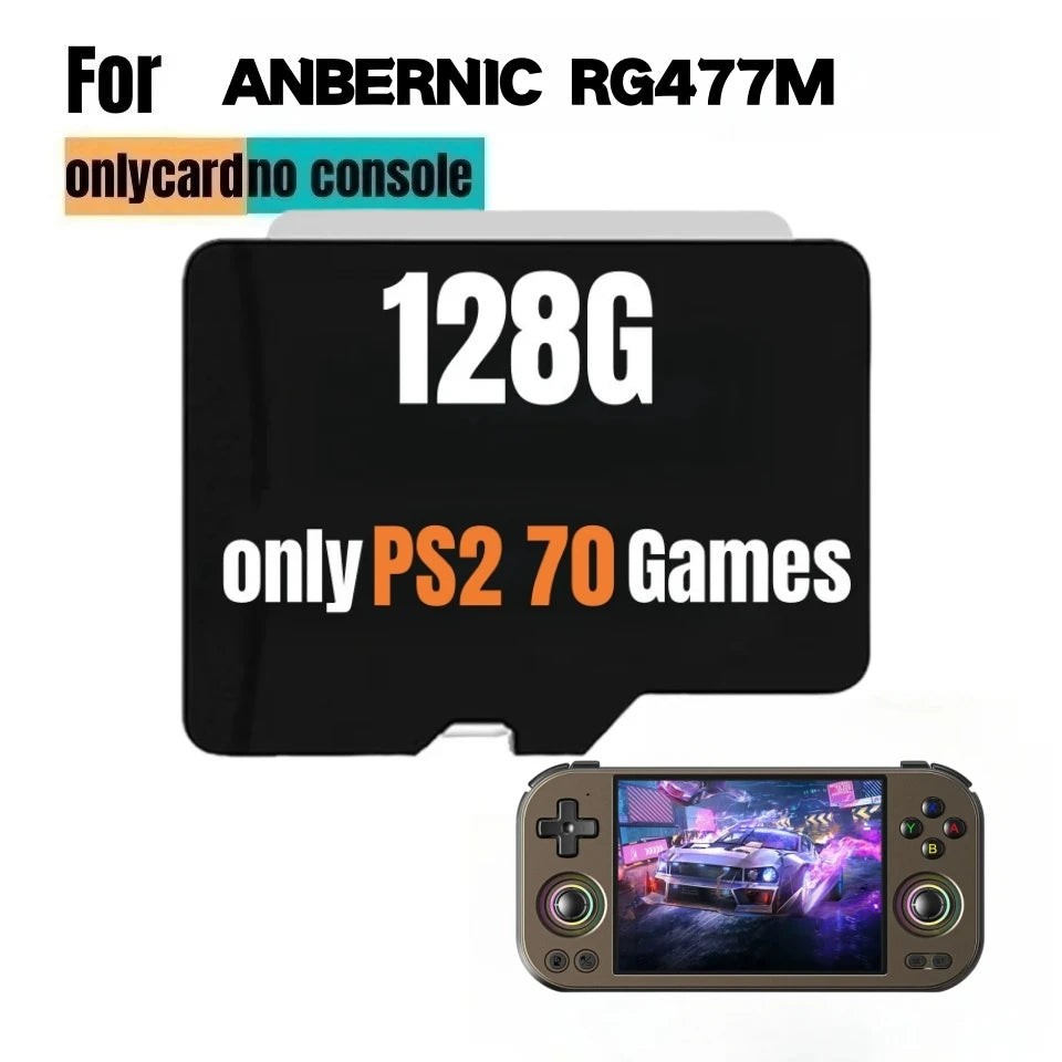 For ANBERNIC RG 477M TF Card Memory Card Preloaded Games 512GPSP Games Video Game Console Pre-install Retro Games Card RG477M