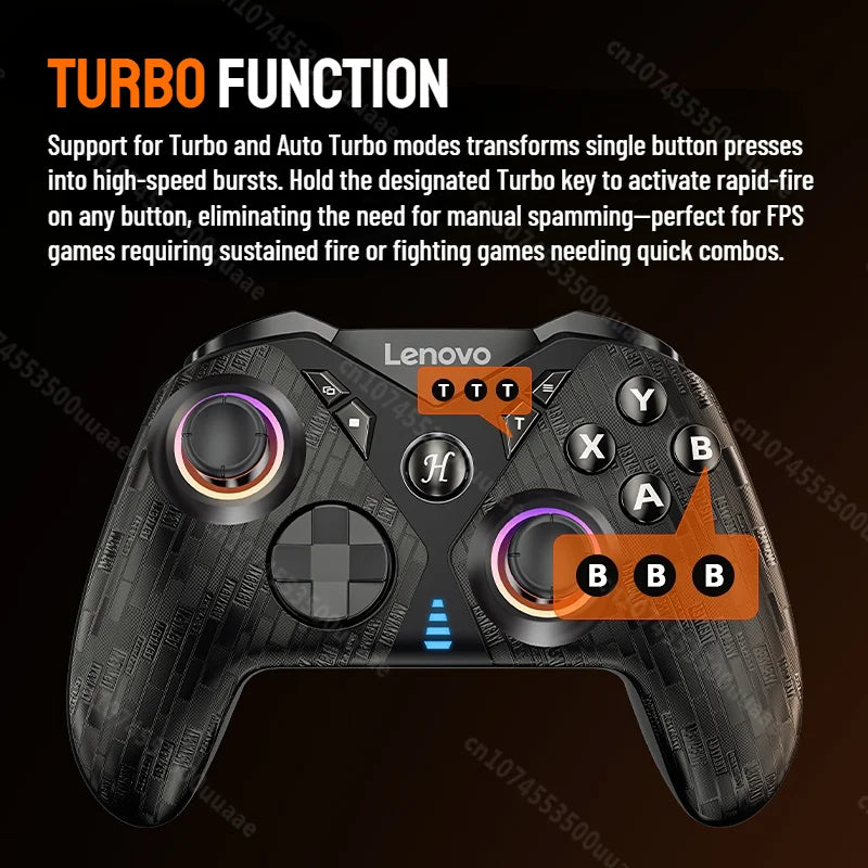 Lenovo S05 Wireless Game Controller Tri-Mode Connectivity Bluetooth Gamepad for Switch iPhone Android Cell Phones Tablet PC TV