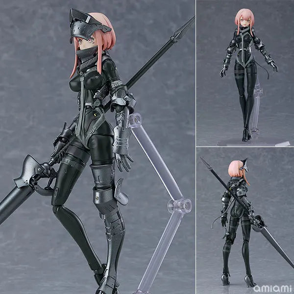 #621 Figma FALSLANDER Samurai Anime Girl Figure Lanze Reiter/Ronin/Hemet Nethel Action Figure Collectible Model Doll Toys 15cm