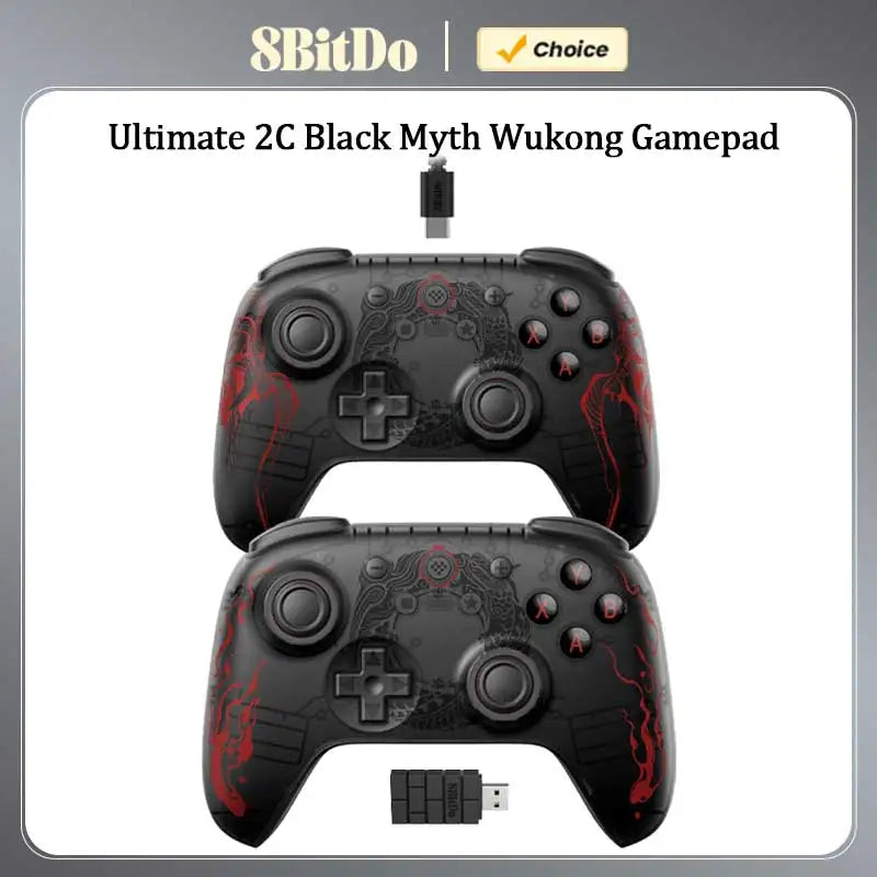 8BitDo Ultimate 2C Wireless Game Controller Wired Gamepad Black Myth WuKong with Hall Effect Joystick for Windows 10 11 Android