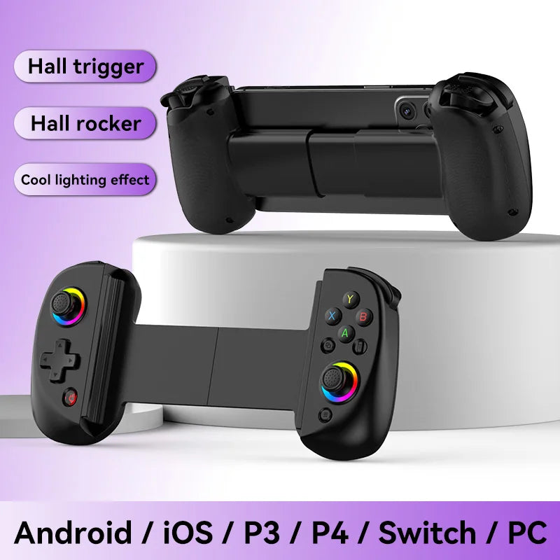 BSP-D9 Mobile Phone Stretch Game Controller Wireless Bluetooth PC Tablet For Switch/PS3/PS4 Dual Hall Somatosensory Controller