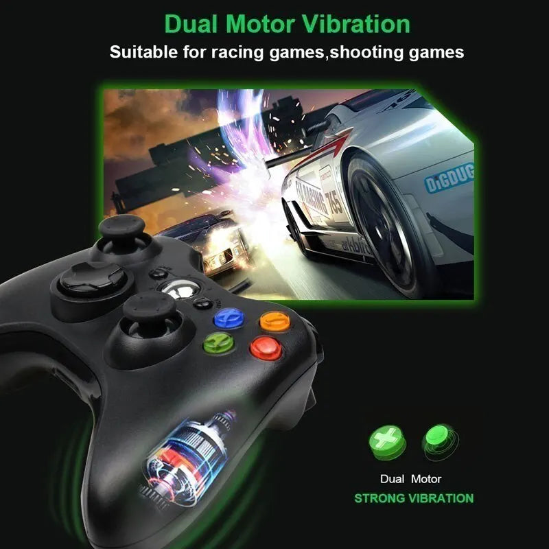 For Xbox 360 Wired Game Controller USB Wired Joystic Gamepad for Microsoft Xbox 360, PC Windows 7,8,10 with Dual-Vibration Turbo