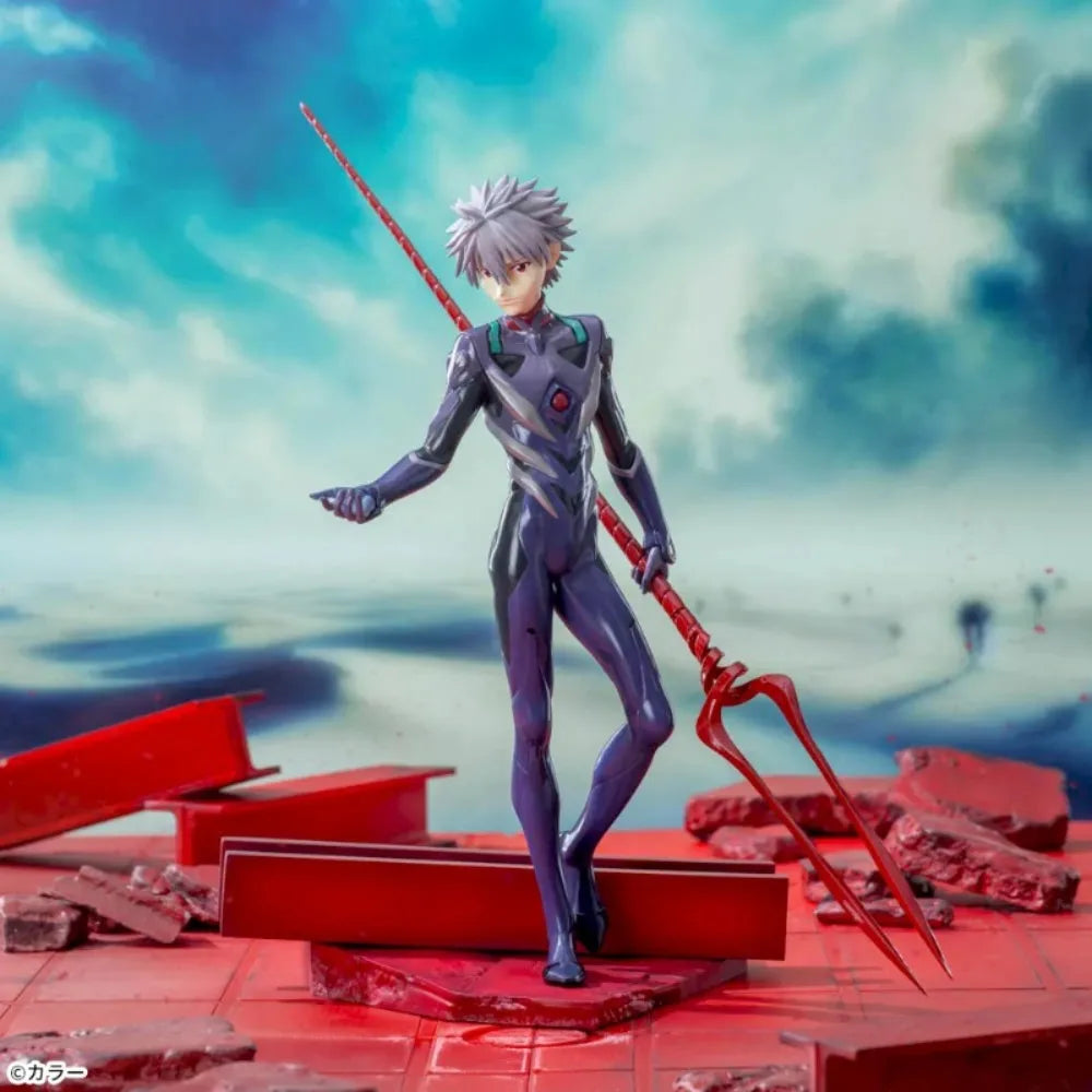 In Stock SEGA Original Genuine Evangelion Shin Gekijouban FINAL Kaworu Nagisa Lance of Longinus Luminasta 21cm Model Toy Figures