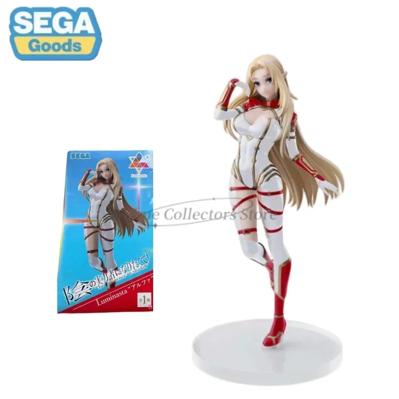 Sega Original Luminasta Anime Figure The Eminence in Shadow Alpha Beta 20CM PVC Action Figures Model Collection Ornaments Toy