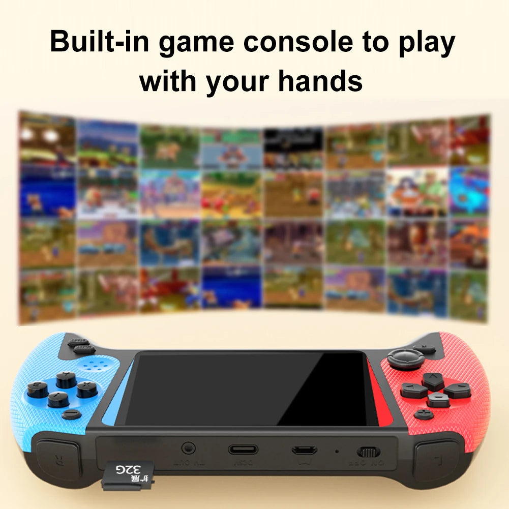 Retro Handheld Game Console 3.5inch LCD Screen Built-in 500 Games Gaming Console 1200mAh Portable Game Console for Single Player
