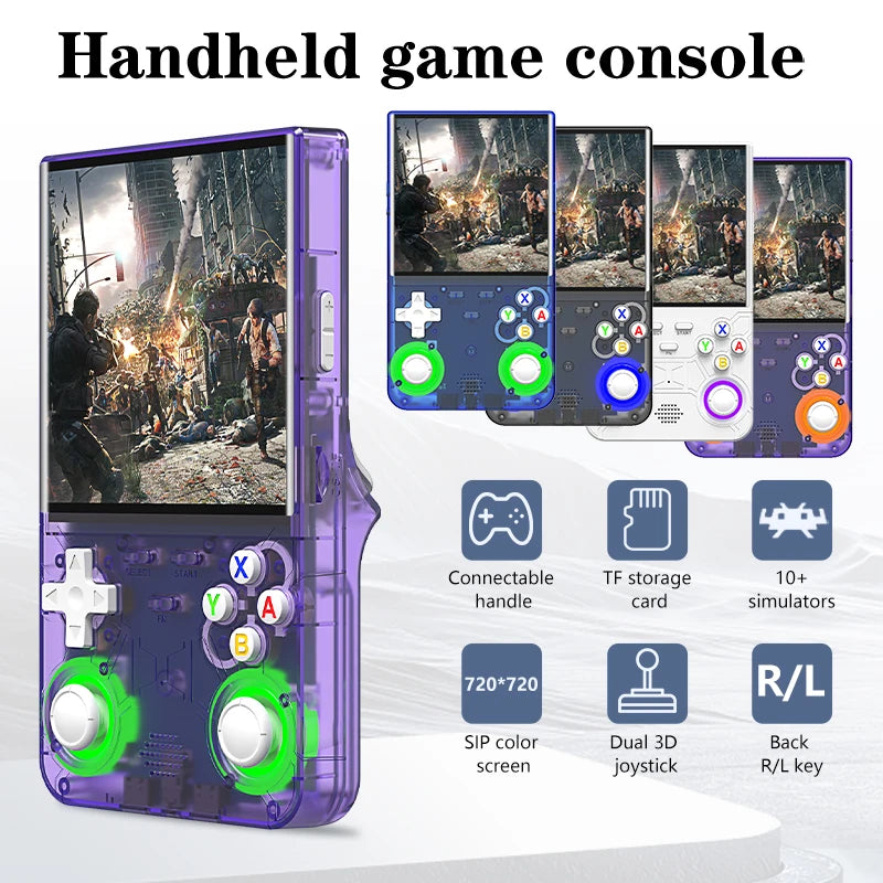 R36 ULTRA Retro Handheld Video Game Console Linux System 4 Inch IPS Screen R36S Portable Pocket Video Player 64GB Games