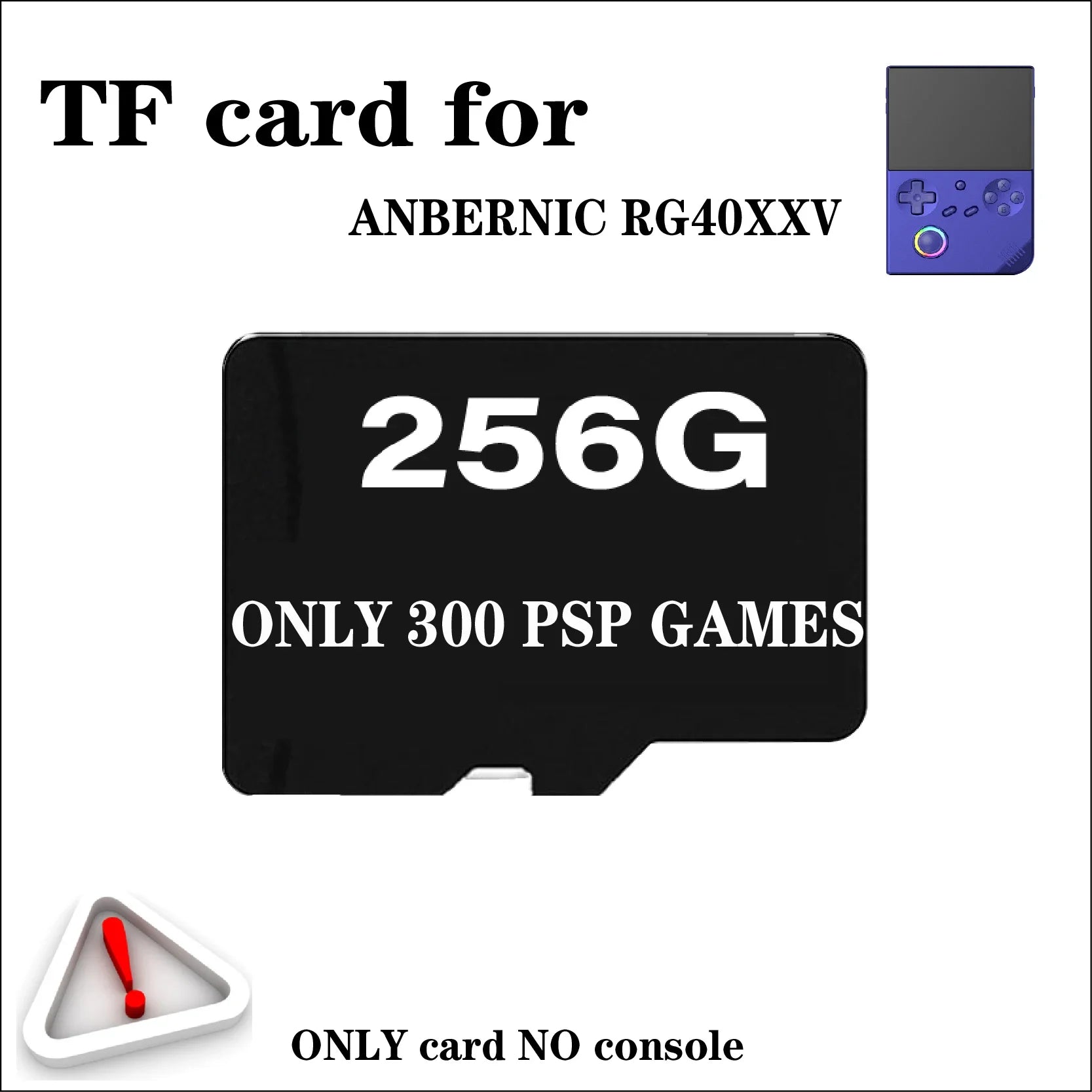 For ANBERNIC RG40XXV TF Card Memory Card Retro Handheld Game Console Video Game Console Card Preloaded Games Universal 256G PSP