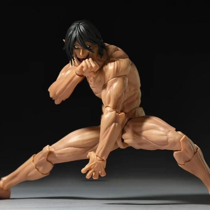 Attack On Titan Eren Jaeger Colossus Form Assembly Model Kit Action Figures Doll Pvc Toys Collect Ornaments Boy Surprise Gifts