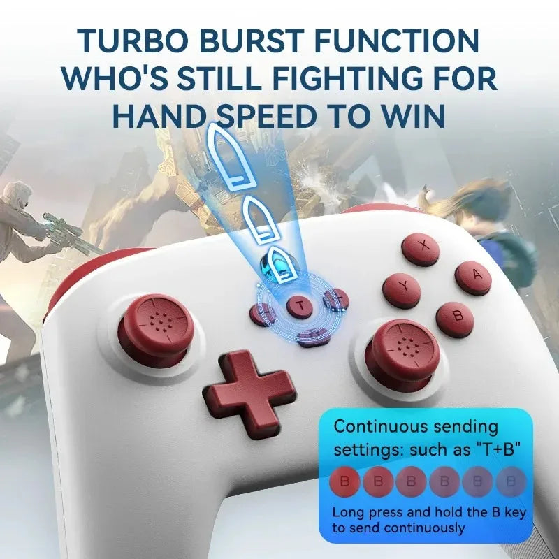 S11 Wireless Bluetooth-compatible Game Controller Suitable For Switch PC Mobile Phone With Wake-up Vibration Somatosensory Game