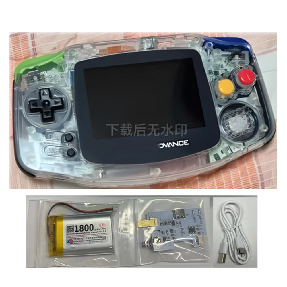 GBA Handheld Gaming Console Highlight IPS Screen Display and A Brand New Controller Housing for Nintendo  GAME BOY ADVANCE