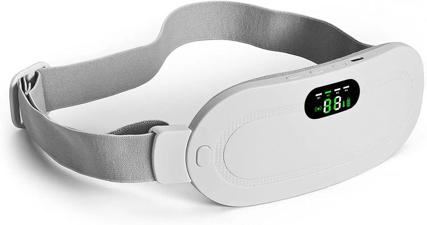 Cordless Period Cramp Relief Massager Belt with 3 Speed & 3 Crampfree Massage Modes | The Ultimate Heating Pad for Period Cramps