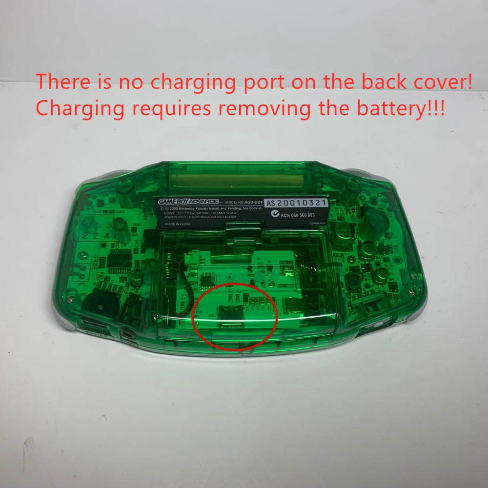 GBA Handheld Gaming Console Highlight IPS Screen Display and A Brand New Controller Housing for Nintendo  GAME BOY ADVANCE