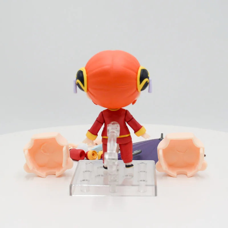 #2458 Gintama Shimura Shinpachi Anime Figure #2462 Kagura Action Figure #2420 Sakata Gintoki Figurine Collectible Model Doll Toy