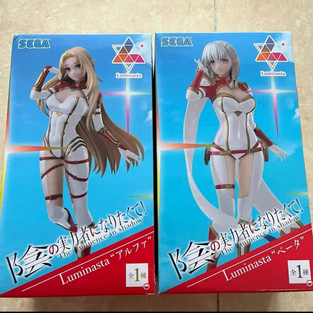 Sega Original Luminasta Anime Figure The Eminence in Shadow Alpha Beta 20CM PVC Action Figures Model Collection Ornaments Toy