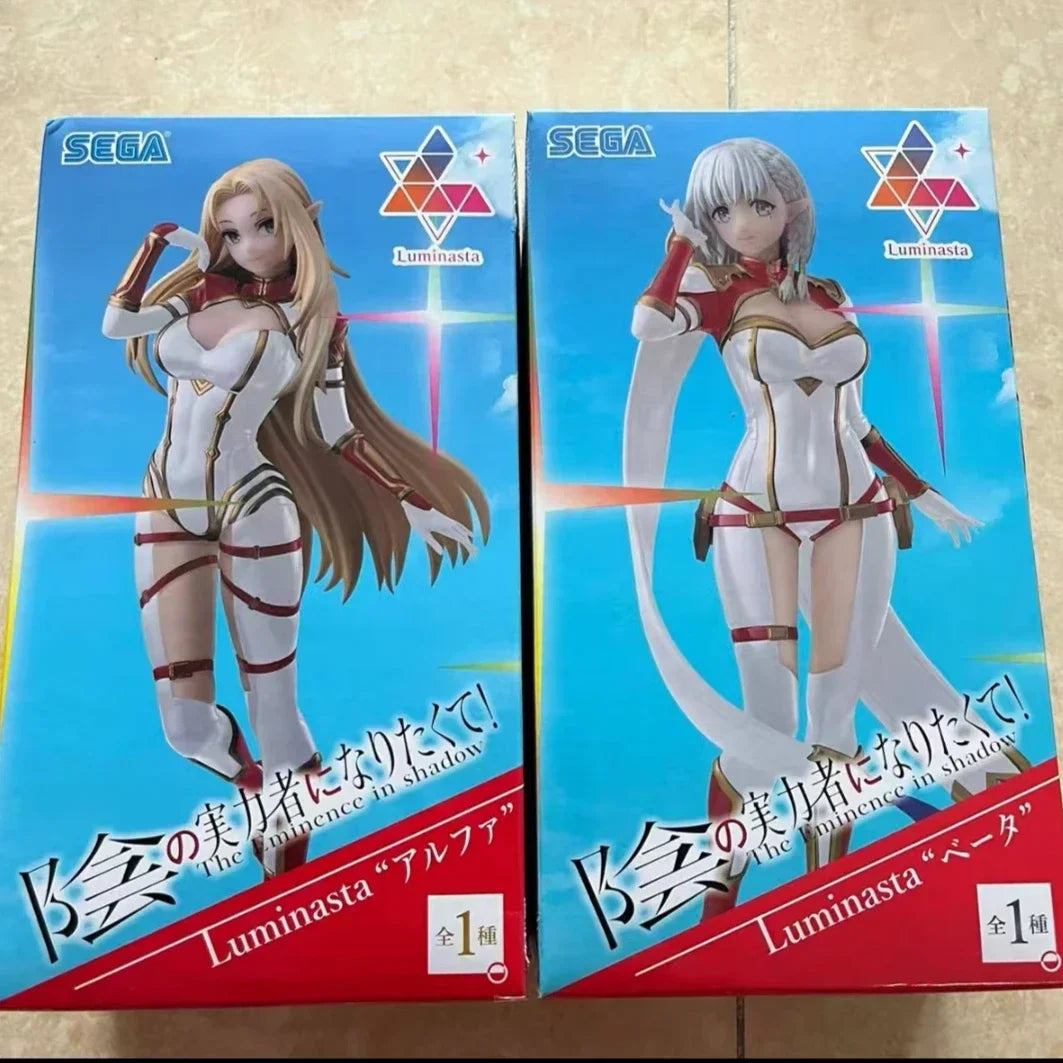 Sega Original Luminasta Anime Figure The Eminence in Shadow Alpha Beta 20CM PVC Action Figures Model Collection Ornaments Toy