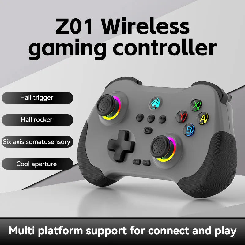 Z01 Mobile Game Controller Android Ios Motorcycle Tesla Computer Wireless Bluetooth Controller Six Axis Dual Axis Vibration