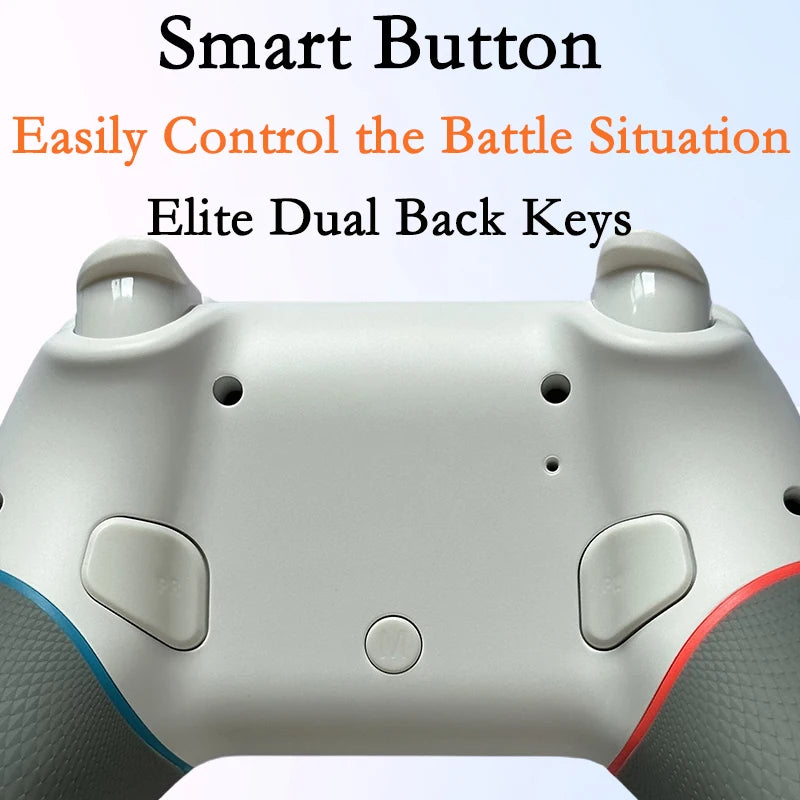 Multi-Platform Gamepad X9 For Switch 2/Switch/PC/PS3/PS2,Game Controller with Vibration,RGB Lighting Effect,Dual Back Keys&Macro