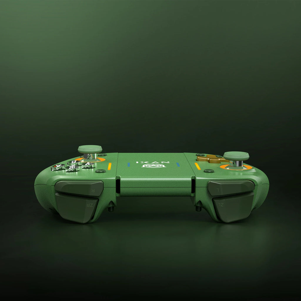 NYXI Hyperion Pro Hall Joystick Wireless Game Controller Green Gamepad with RGB Lights for Nintendo Switch