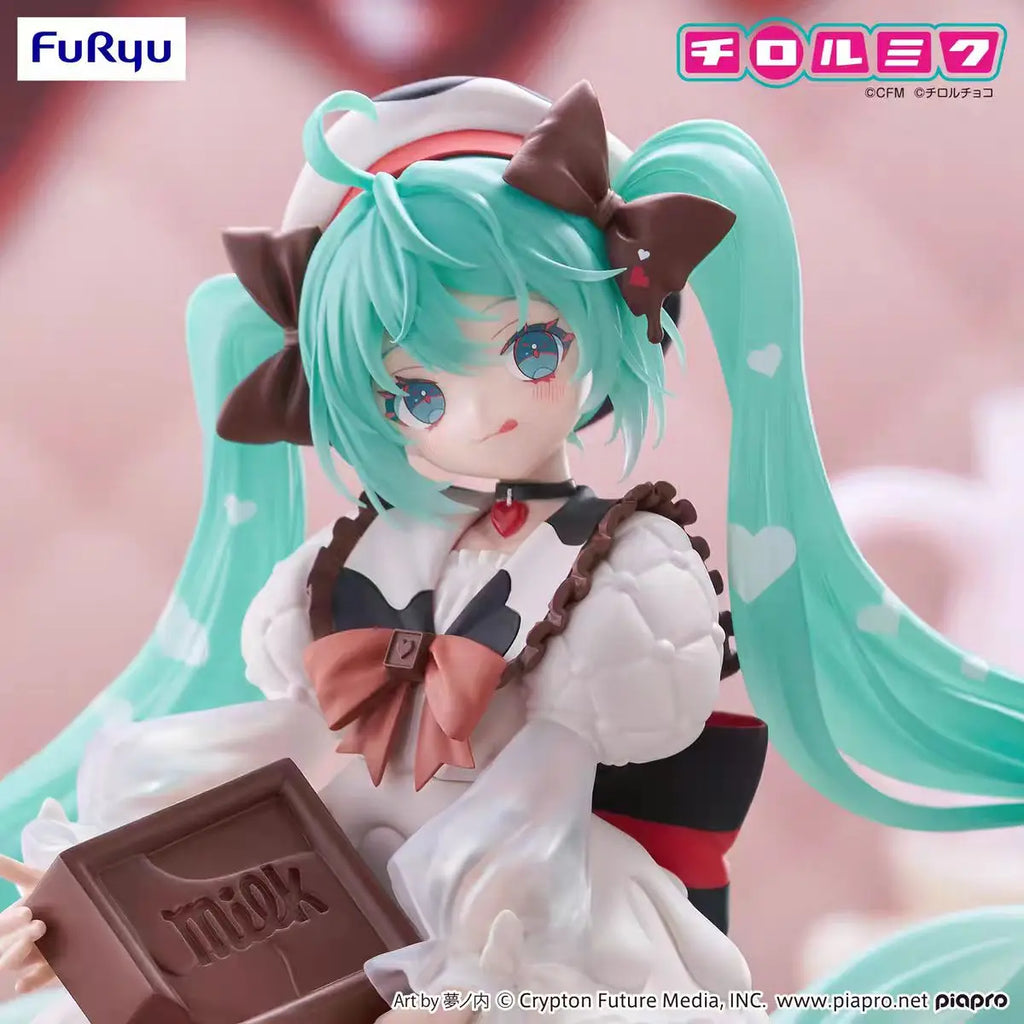 Original FuRyu Hatsune Miku x Tirol Trio-Try-iT Anime Action Figures Model Toy Action Figurine PVC Toys Toys Collection
