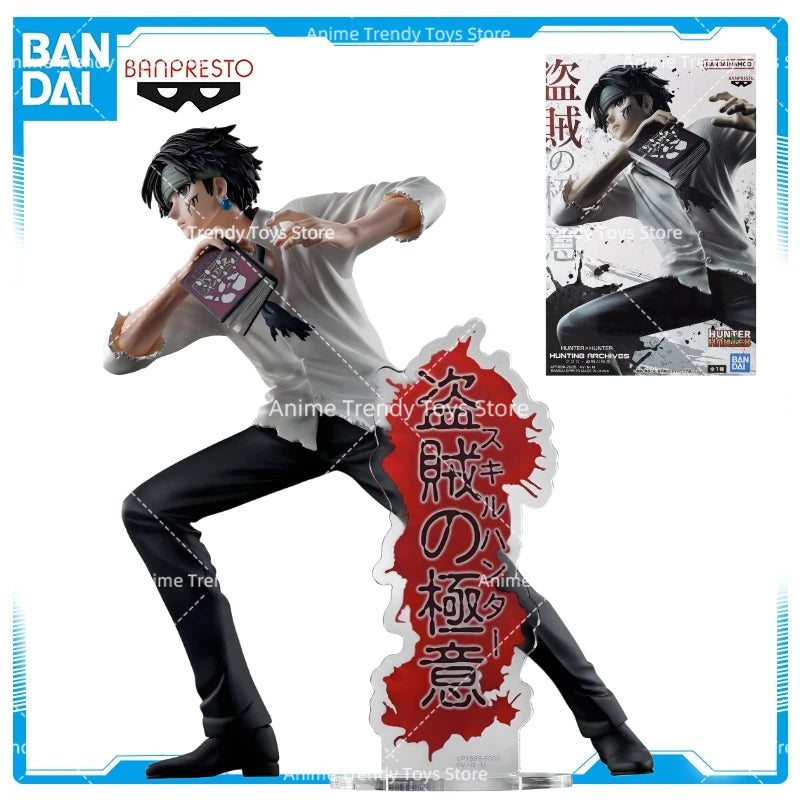 Original In Stock BANPRESTO Action Figure HUNTER×HUNTER ARCHIVES Chrollo Lucilfer PVC Anime Figures Model Toys Gift WY