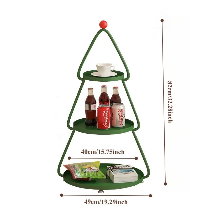 Multi Layer Shelves Organizers Creative Christmas Tree Shape Simple Modern Shelf Storage Kitchen Organization Accessories