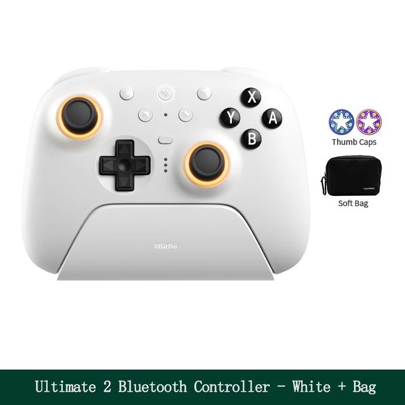 8BitDo Ultimate 2 Bluetooth Game Controller, Gamepad with TMR Joysticks & Hall Effect Triggers  for Nintendo Switch 2,PC,Windows