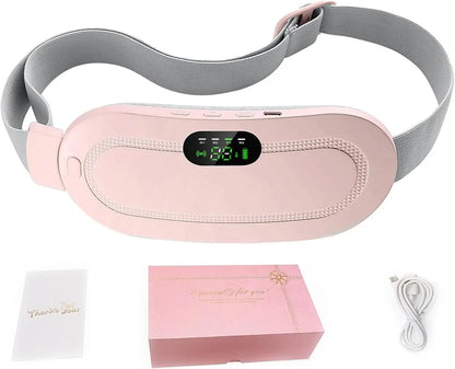 Cordless Period Cramp Relief Massager Belt with 3 Speed & 3 Crampfree Massage Modes | The Ultimate Heating Pad for Period Cramps