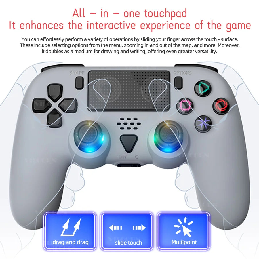 Wireless Gamepad for P5 Bluetooth-compatible Game Controller for P5/P5 Slim/P5 Pro Joystick with Macro Programming