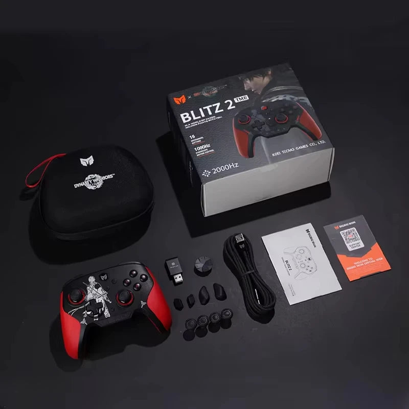 BIGBIGWON Blitz 2 TMR wireless game controller,Gamepad ,2000Hz,1000mAh,Bluetooth Star Flash For NS PC Steam Game,PUBG.APEX.