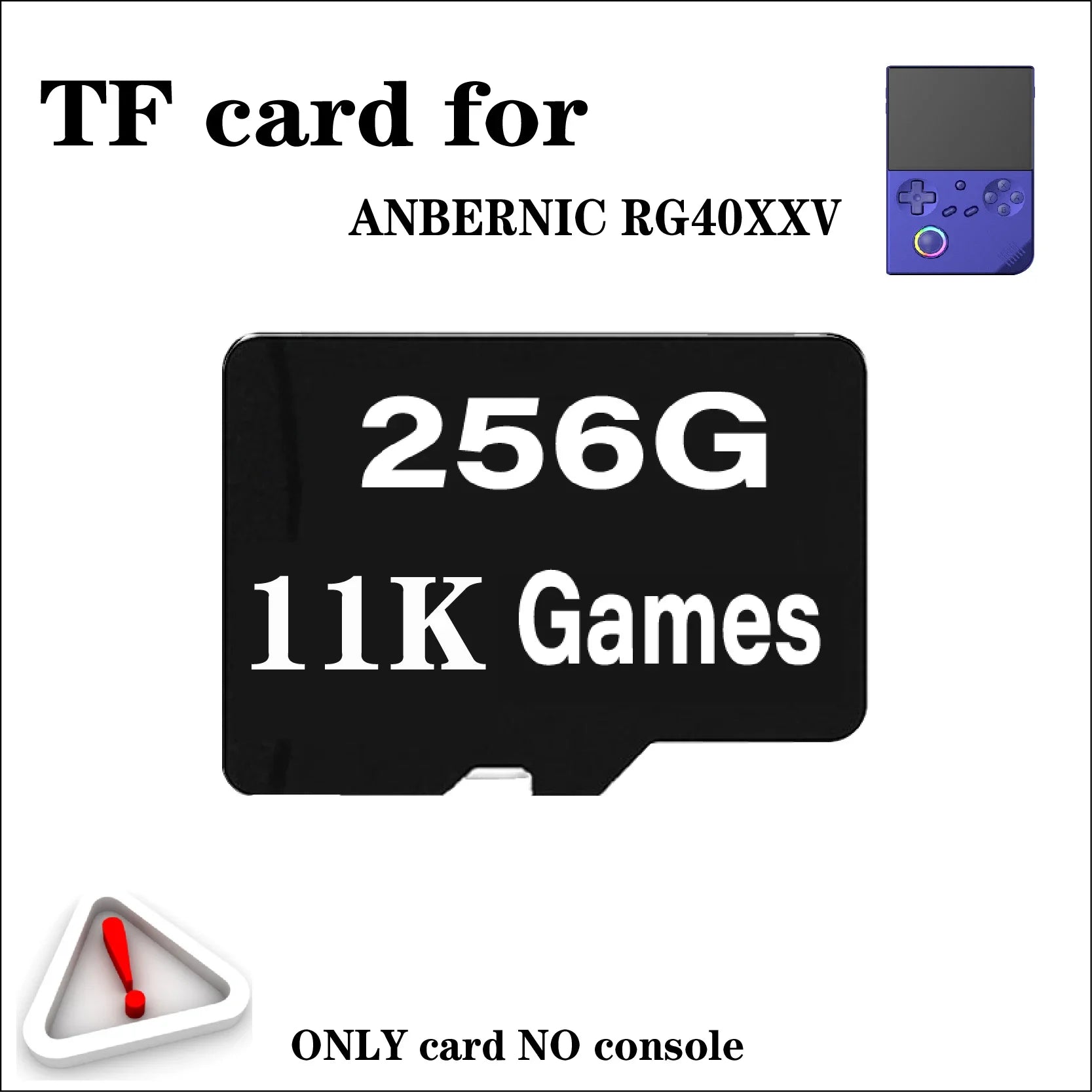 For ANBERNIC RG40XXV TF Card Memory Card Retro Handheld Game Console Video Game Console Card Preloaded Games Universal 256G PSP