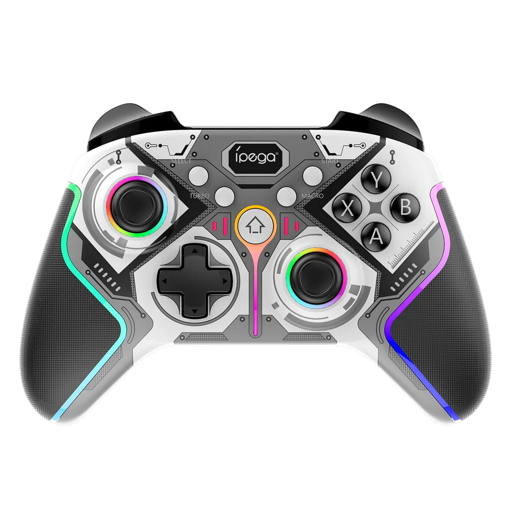 ipega PG-9666 RGB Wireless game controller for switch PS3/PS4 Android iOS PC programmable vibration TURBO Bluetooth gamepad