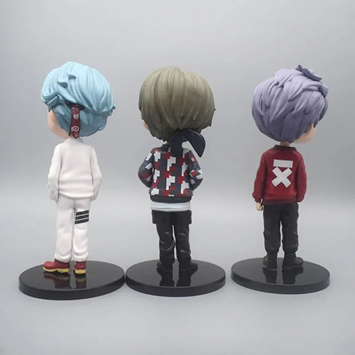 #!@ 7Pcs Kpop Star 15cm PVC Model Toy Action Bangtan Boys Groups BT21 Action Figures Doll BTS Celebrity Idol Set Fan Collection