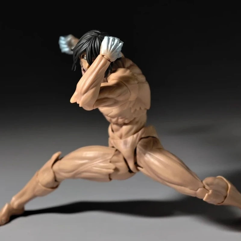 Attack On Titan Eren Jaeger Colossus Form Assembly Model Kit Action Figures Doll Pvc Toys Collect Ornaments Boy Surprise Gifts