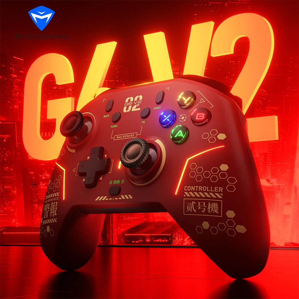 MACHENIKE G6V2 Tri Mode Gamepad Wireless Game Controller For Nintendo Switch TMR Joystick Trigger Dual 1KHz Polling Rate 1200mAh
