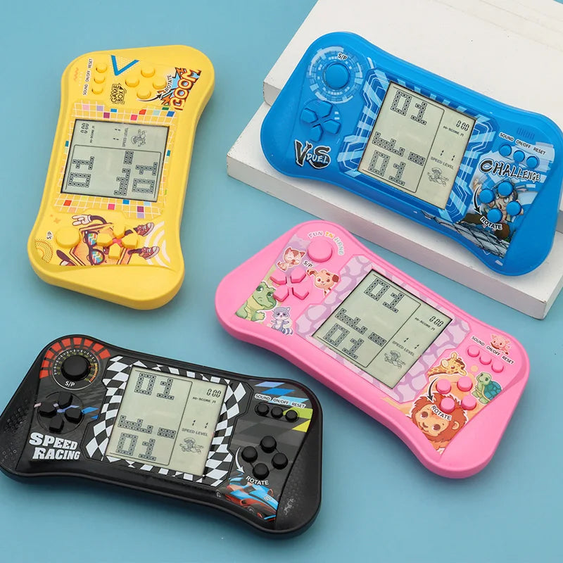 Puzzle Toys Handheld Game Console Classic Retro Tetris Handheld Game Player Nostalgic Educational Machine Childhood Kids Gift